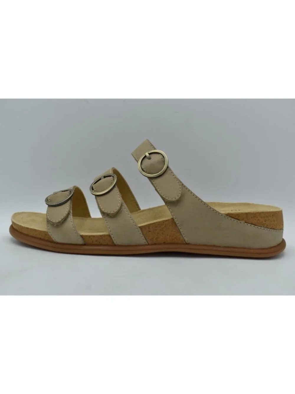 Dansko Womens Size‎ EU 38 Campbell Milled Nubuck Sand Tan Slip On Sandals Shoes